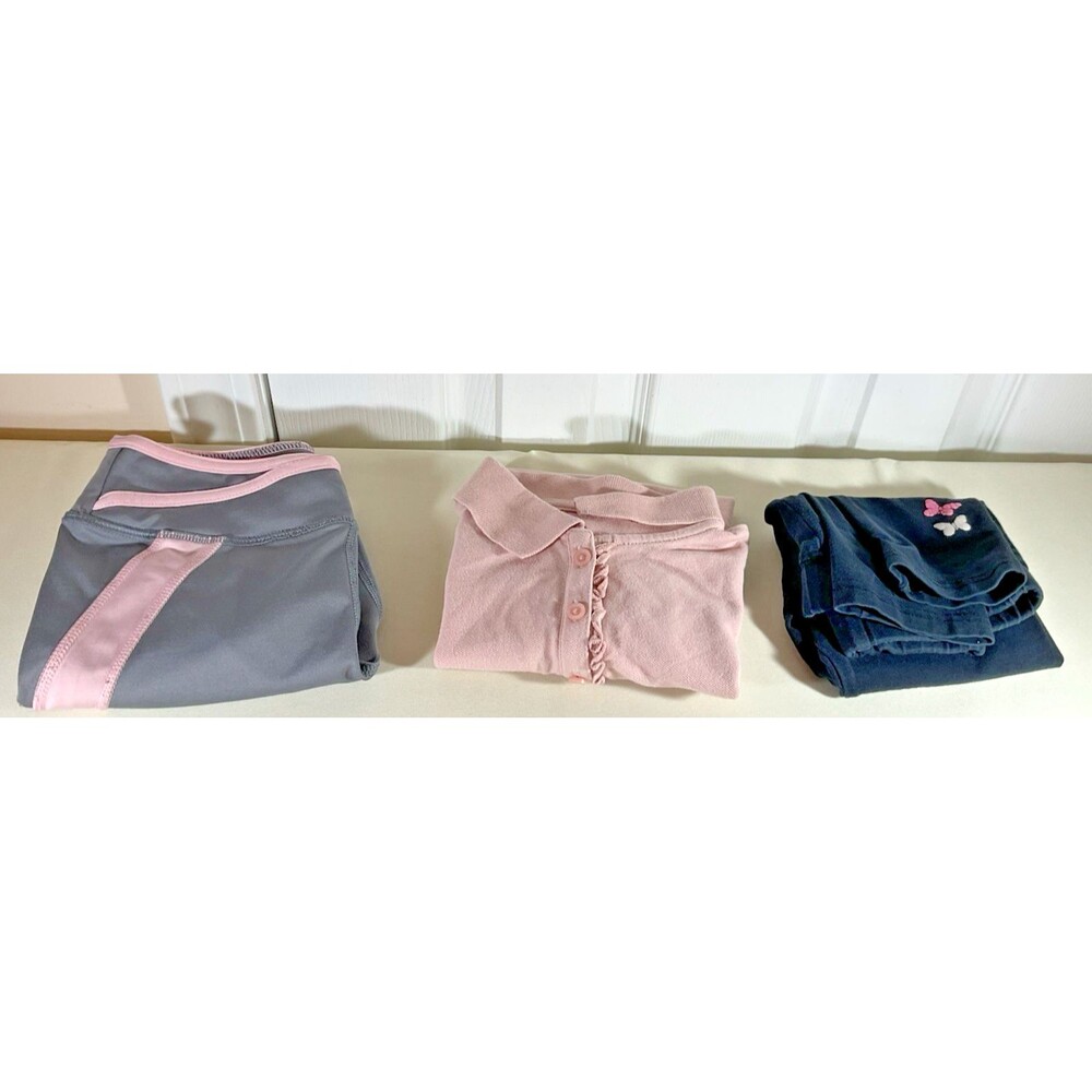 Girls Clothing Bundle - 3 Piece Lot Size 6/6X 1 Tops 2 Bottoms Avia Very Good